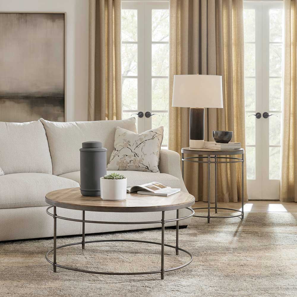 St. Armand Round End Table Living Room Hooker Furniture