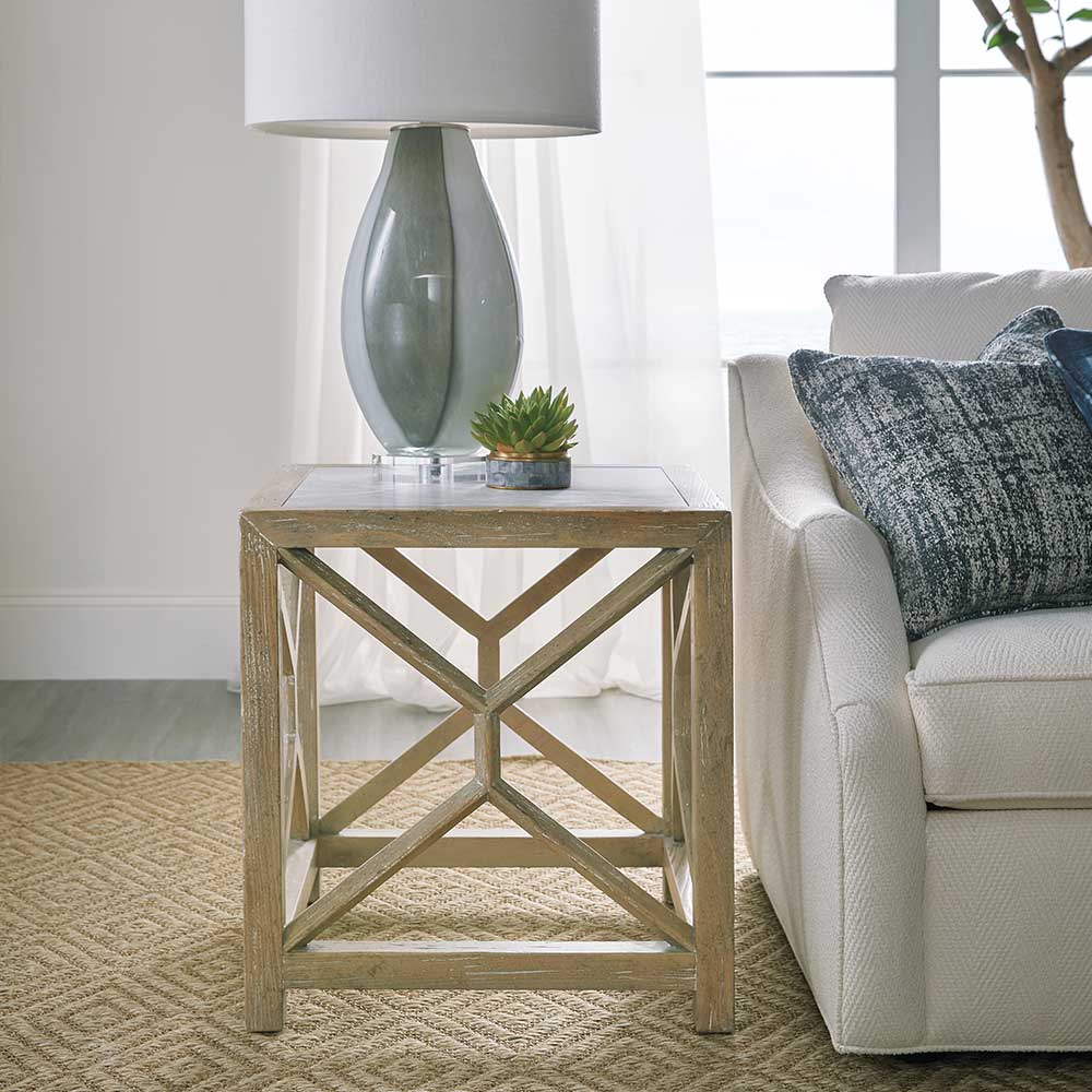 Surfrider Square End Table Living Room Hooker Furniture