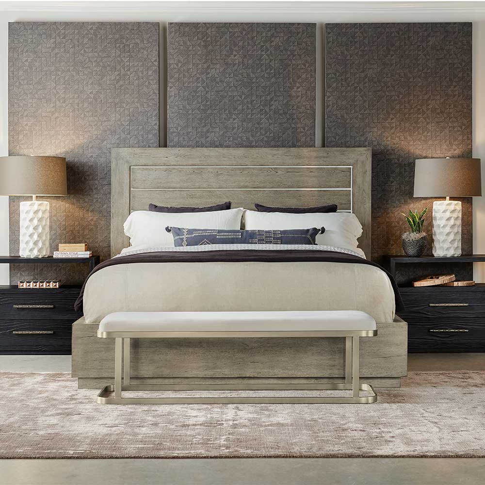 Linville Falls River Branch Upholstered Bench