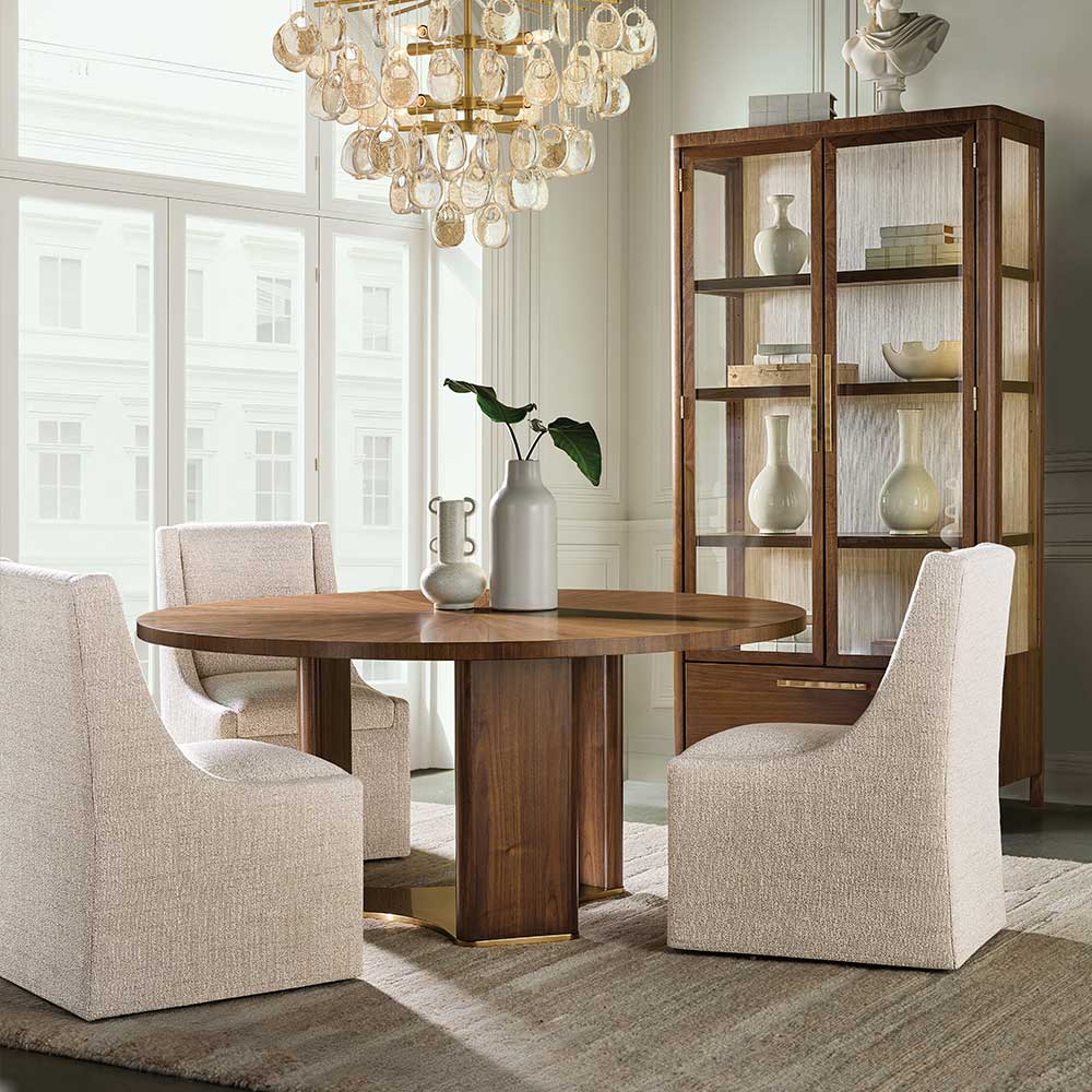 Eleana Castered Arm Chair Dining Room Hooker Furniture