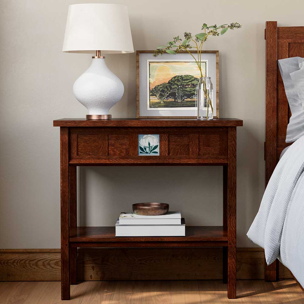 Floral Tile Console Living Room Stickley