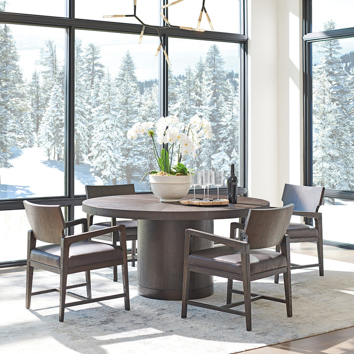 Park City Silvercreek Round Dining Table Dining Room Barclay Butera   