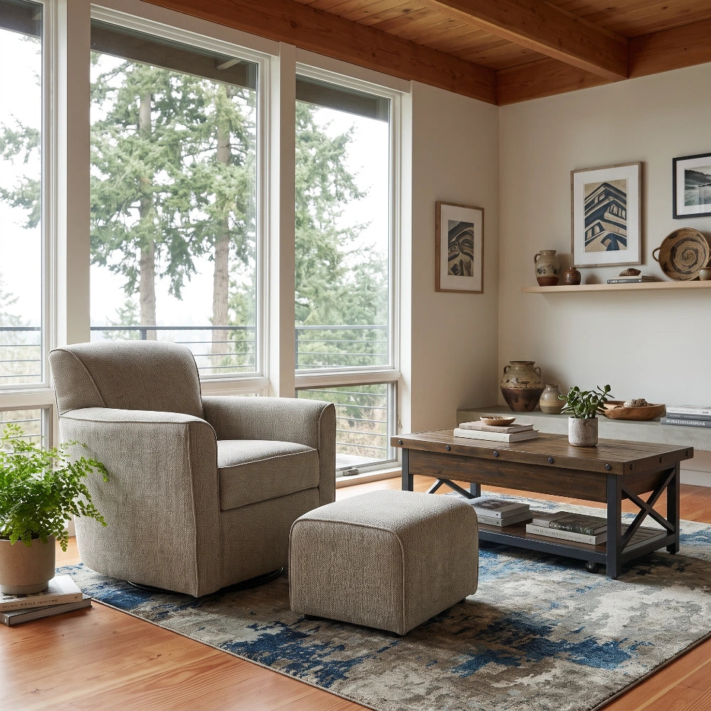 Kingman Swivel Glider Living Room Flexsteel