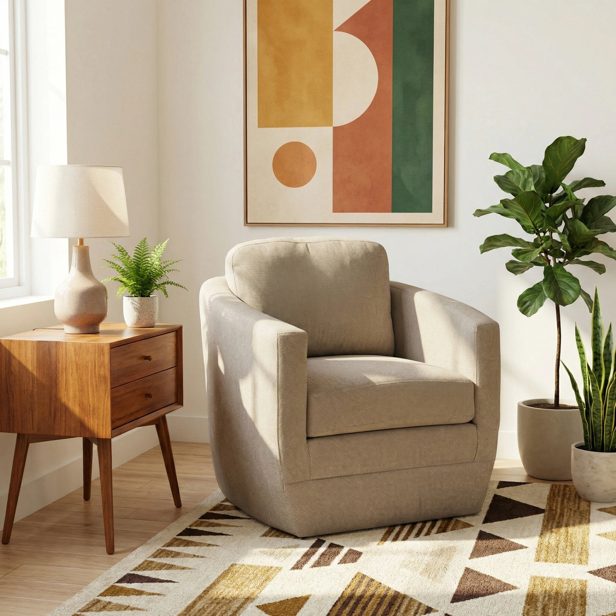 Lily Swivel Chair Living Room Jonathan Louis
