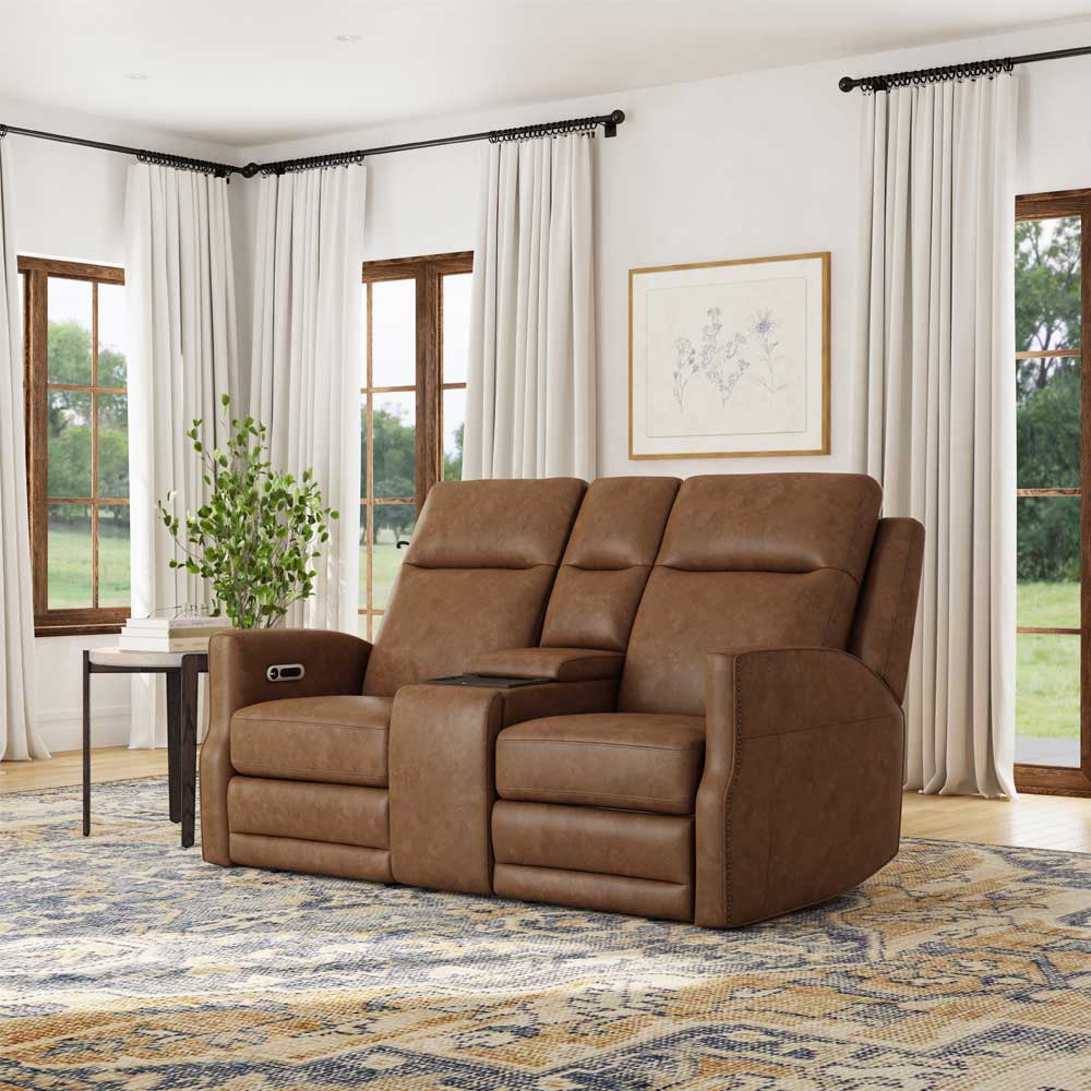 Maxwell Power Reclining Loveseat with Console