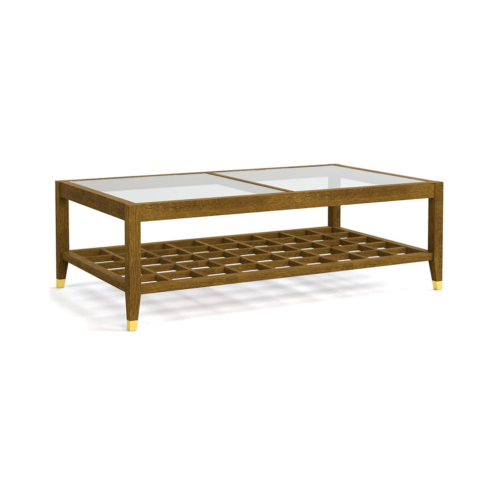 Surrey Hills Glass-Top Cocktail Table Living Room Stickley