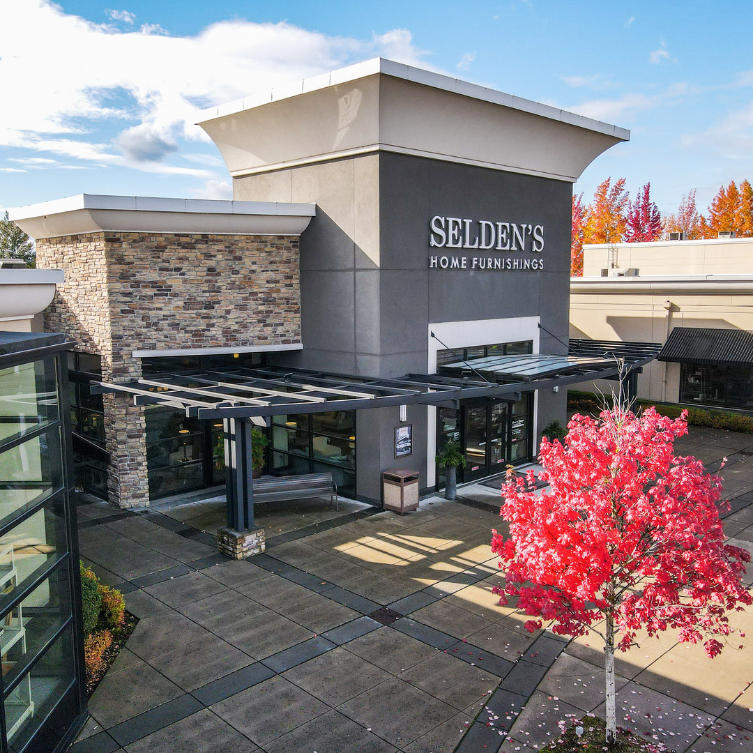 Exterior of the Seldens furniture showroom in Tacoma, Washington.
