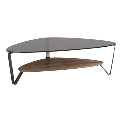 Dino 1363 Large Coffee Table Living Room BDI Natural Walnut