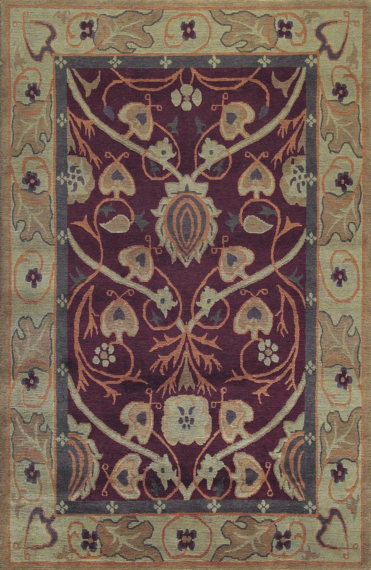 Stickley | Bungalow Garden | RU-1130: Plum Area Rug Area Rug Stickley