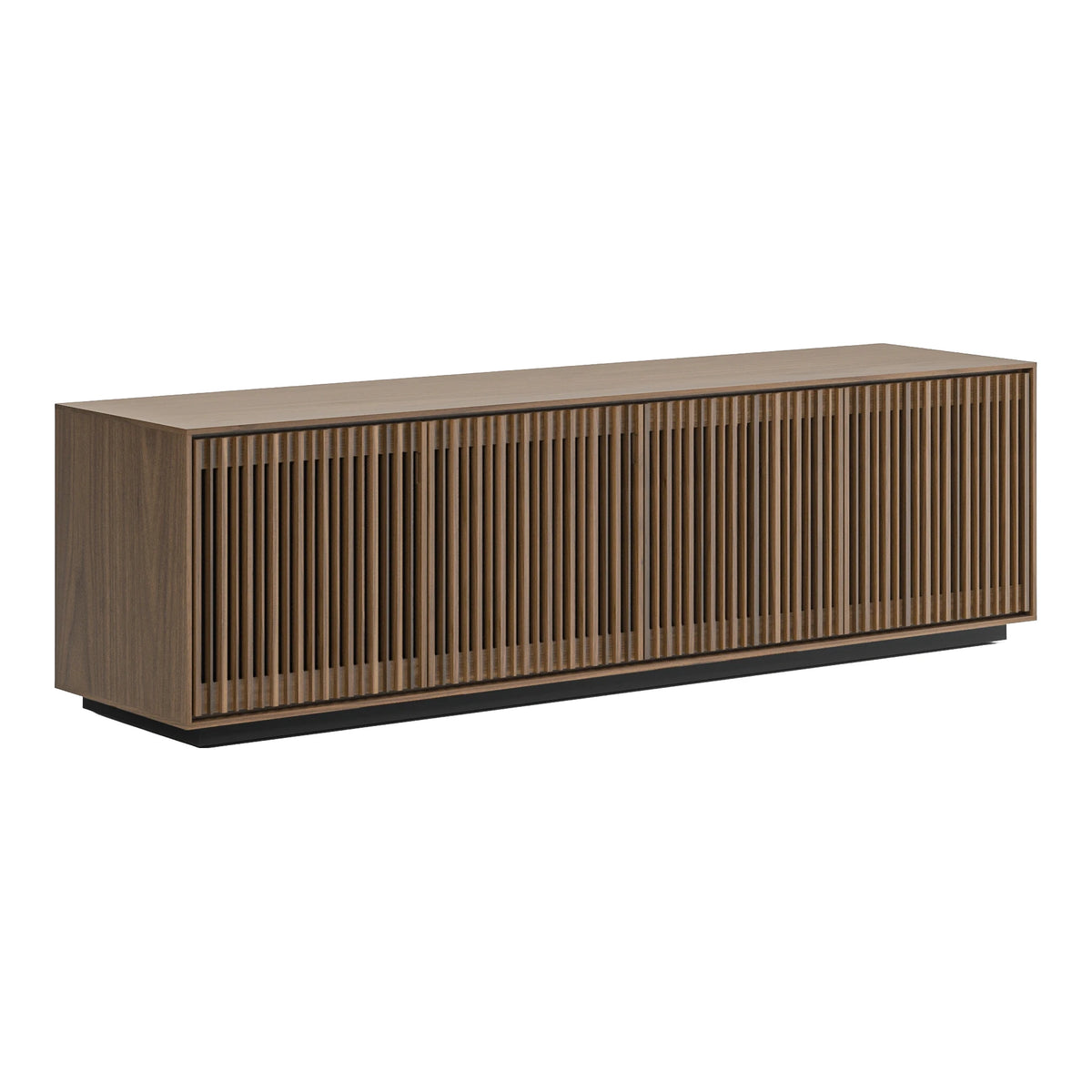 Profile 8479 4 Door Media + Storage Console Living Room BDI Natural Walnut