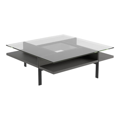 Terrace 1150 Square Coffee Table Living Room BDI Charcoal Stained Ash
