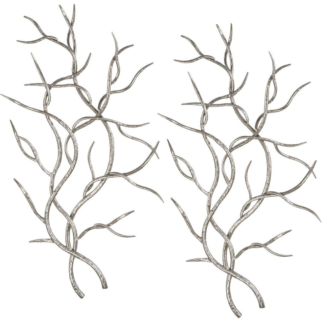 Silver Branches Wall Art, Set of 2 Accessories Uttermost   