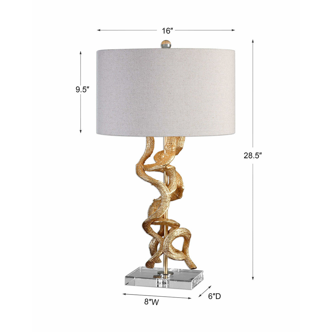 Twisted Vines Gold Table Lamp Accessories Uttermost   