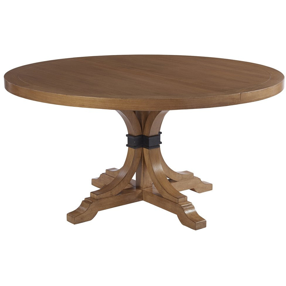 Newport Magnolia Round Dining Table Dining Room Barclay Butera   