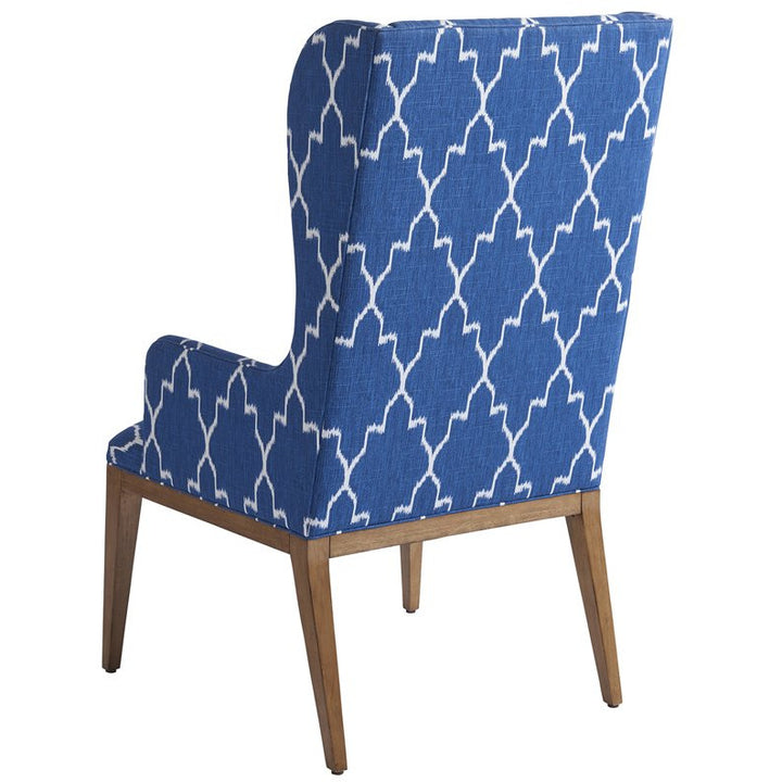 Newport Seacliff Upholstered Host Wing Chair Dining Room Barclay Butera   