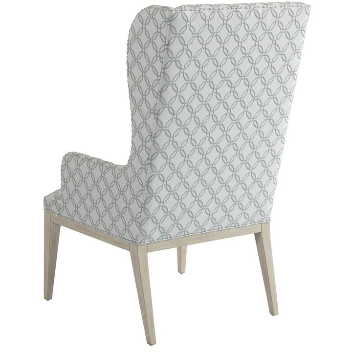 Newport Seacliff Upholstered Host Wing Chair Dining Room Barclay Butera   