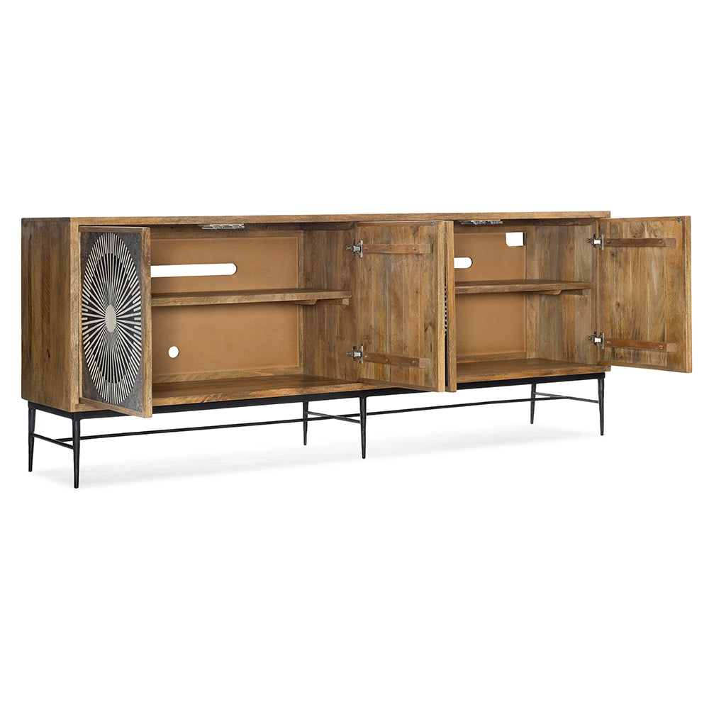 Commerce & Market Giovanni Entertainment Console Living Room Hooker Furniture   