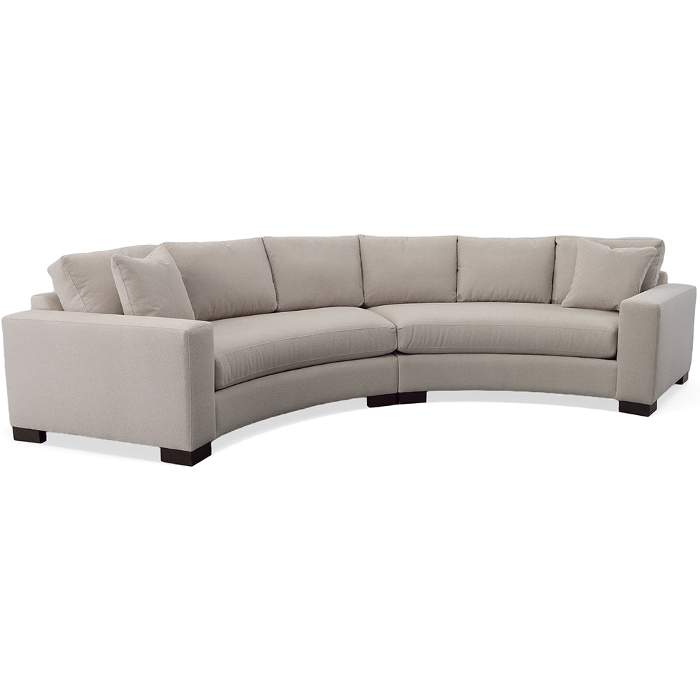 Kylie Curved Sectional Living Room Precedent   