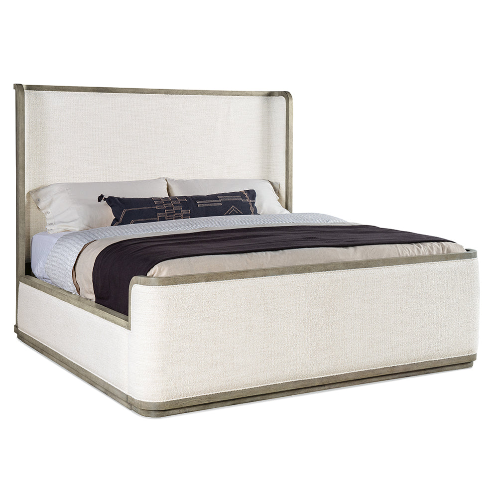 Linville Falls Boones Upholstered Shelter Bed Bedroom Hooker Furniture   