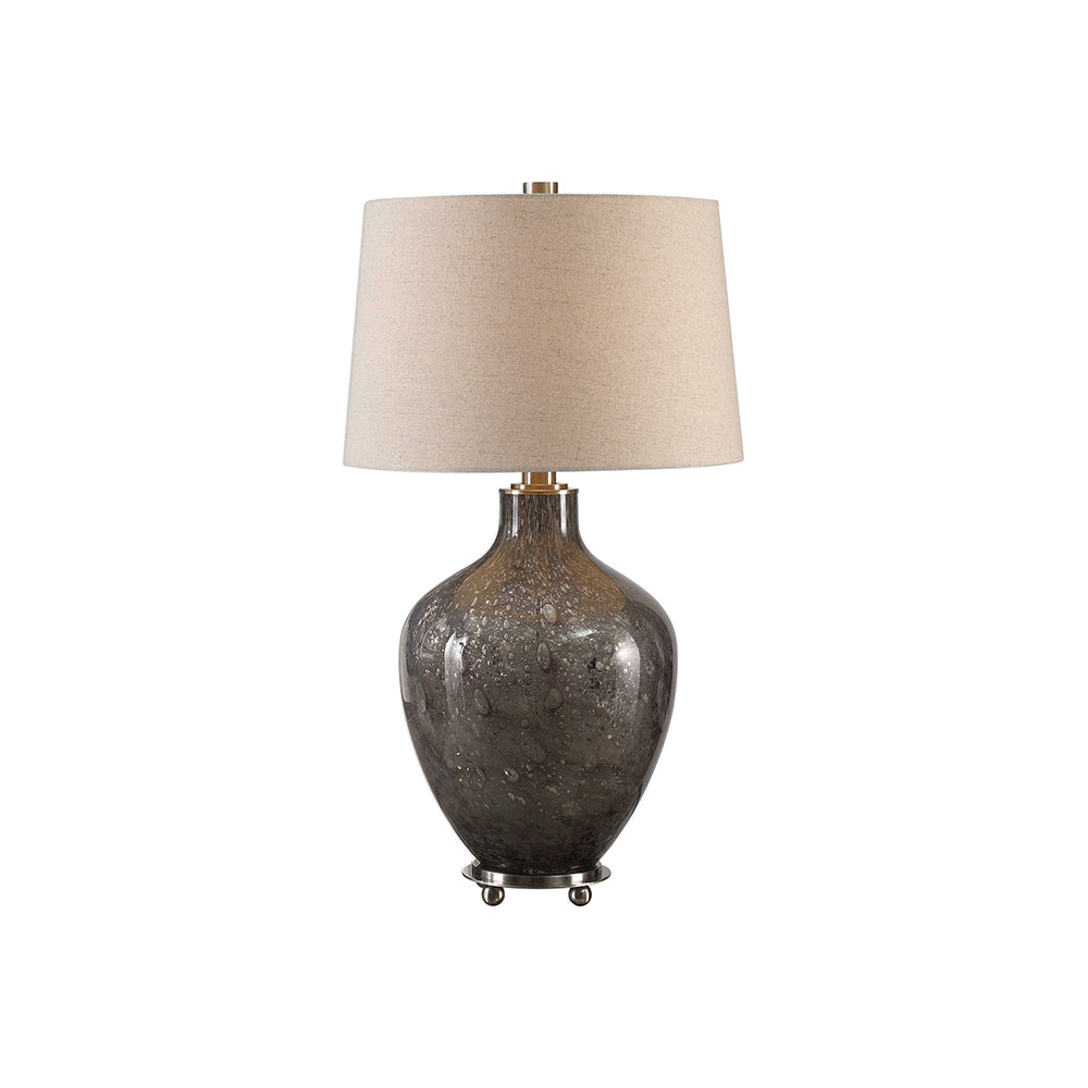 Adria Gray Glass Table Lamp Accessories Uttermost   
