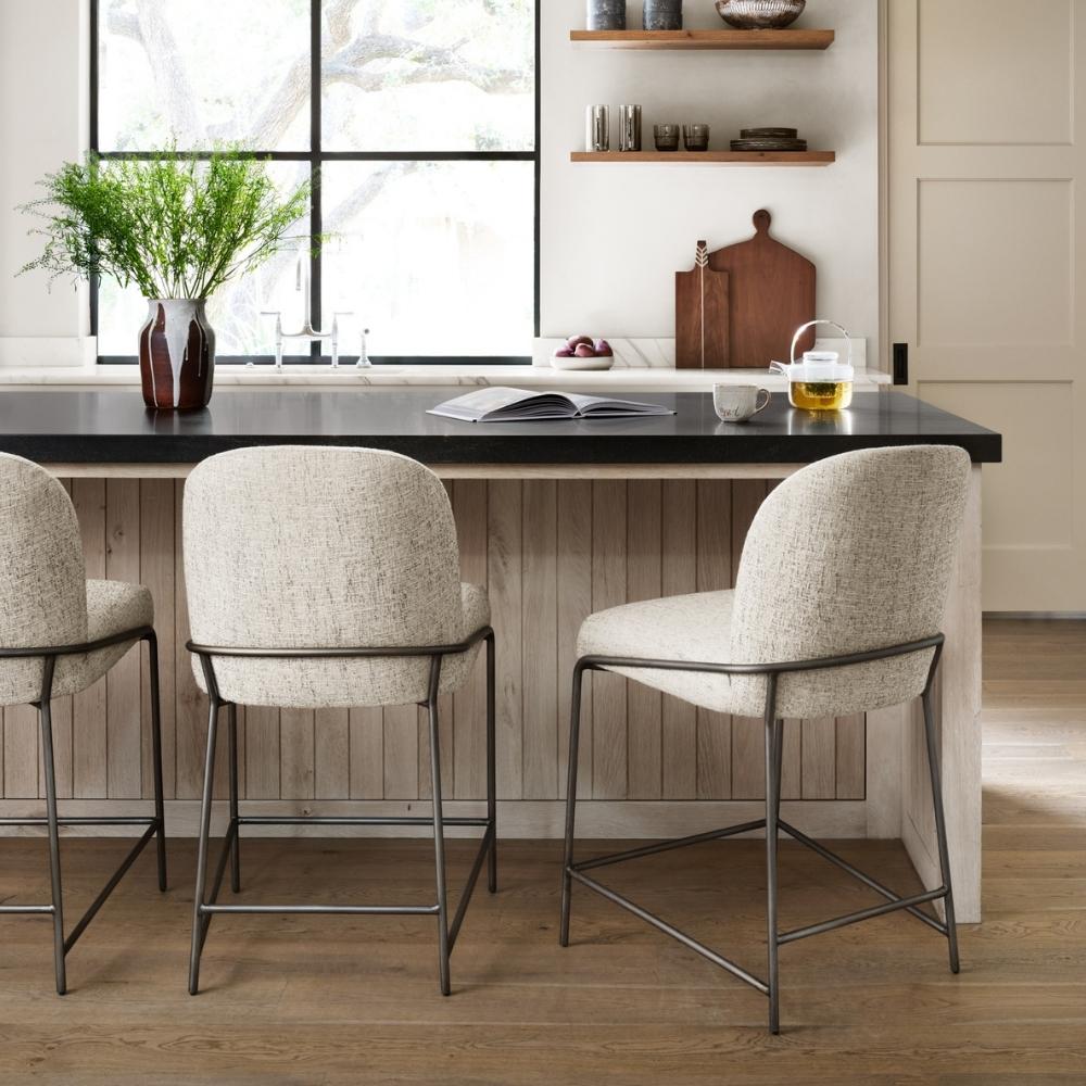 Astrud Counter Stool, Lyon Pewter Dining Room Four Hands   