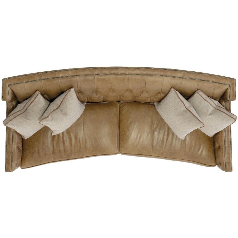 Candace Leather Sofa Living Room Bernhardt   