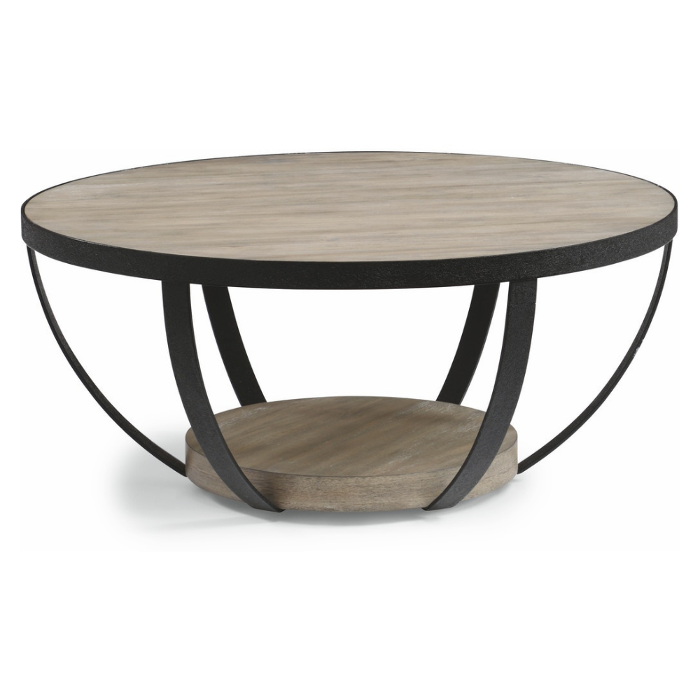 Compass Round Coffee Table Living Room Flexsteel   