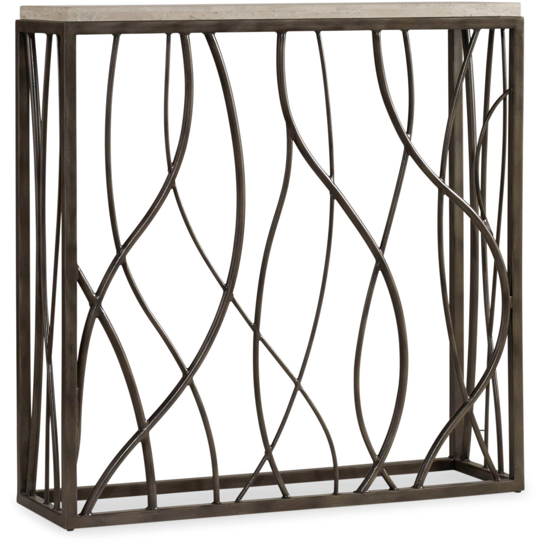 Thin Metal Console Living Room Hooker Furniture   