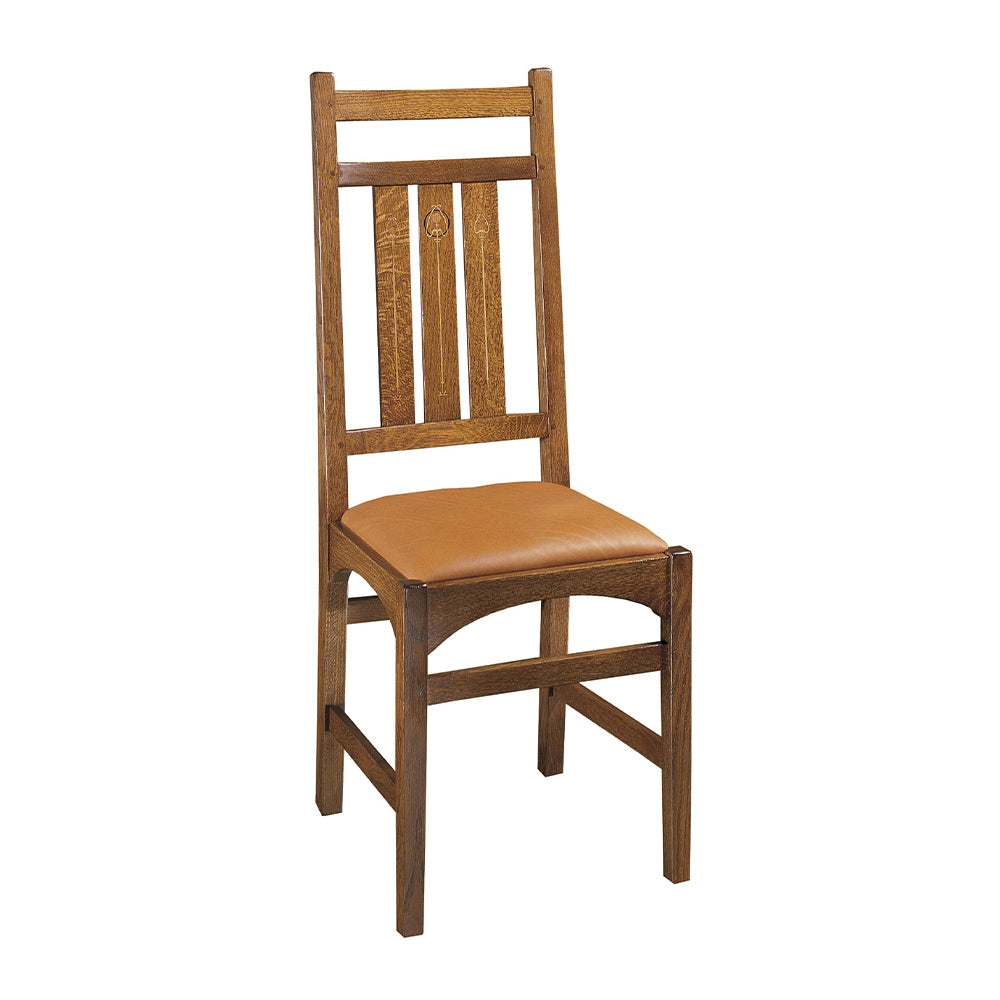 Harvey Ellis Side Chair with Inlay Dining Room Stickley   