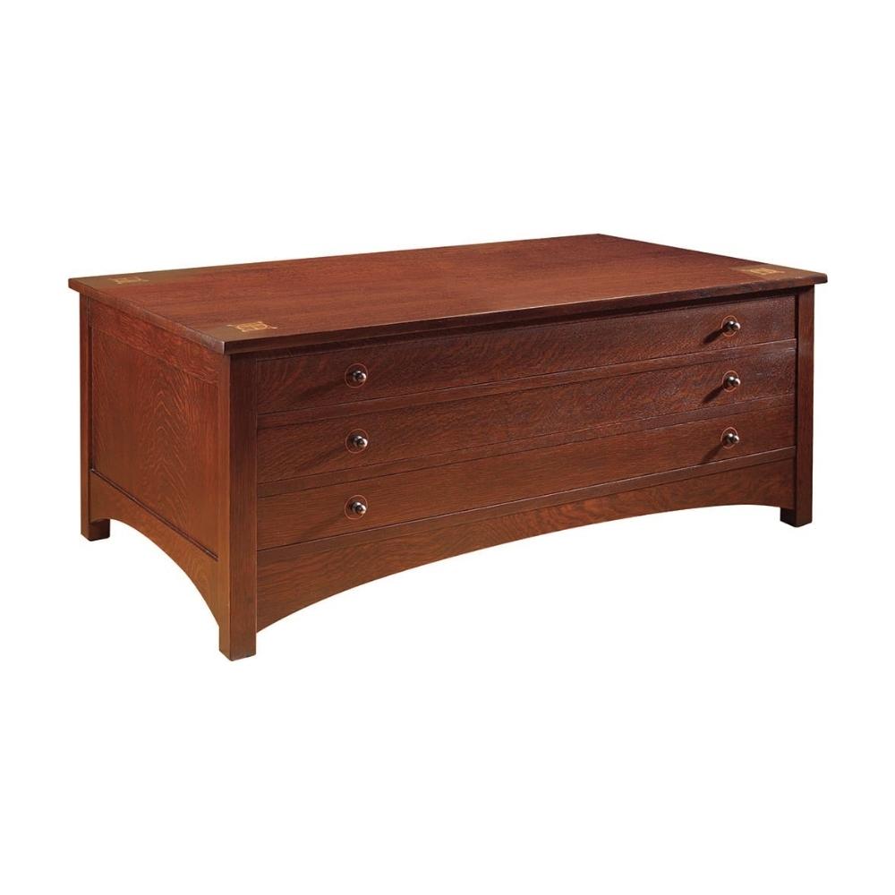 Harvey Ellis Storage Cocktail Table Living Room Stickley