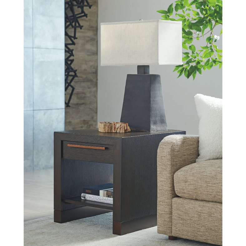 Park City Heber Drawer End Table Living Room Barclay Butera   