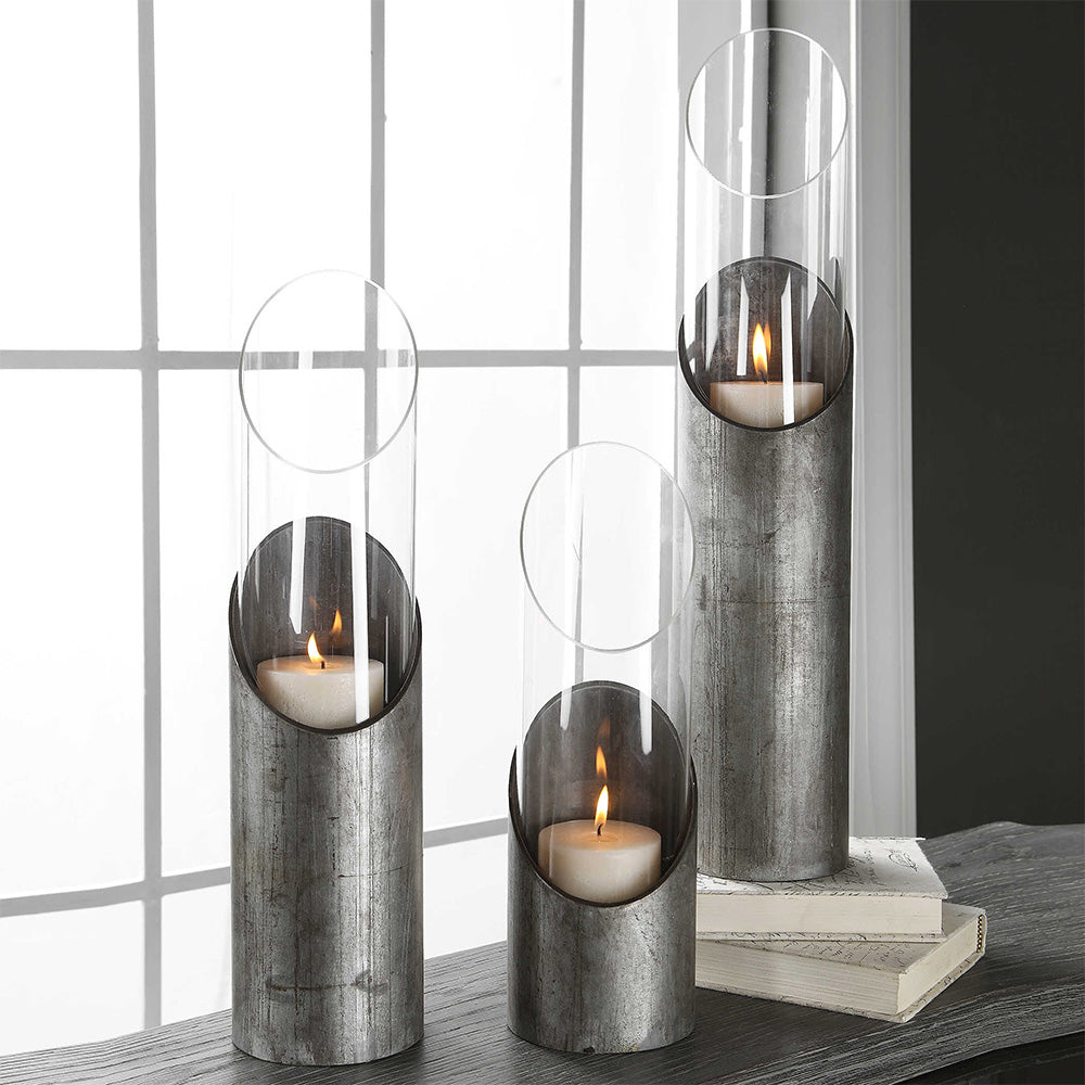 Karter Candleholders, Set of 3 Accessories Uttermost