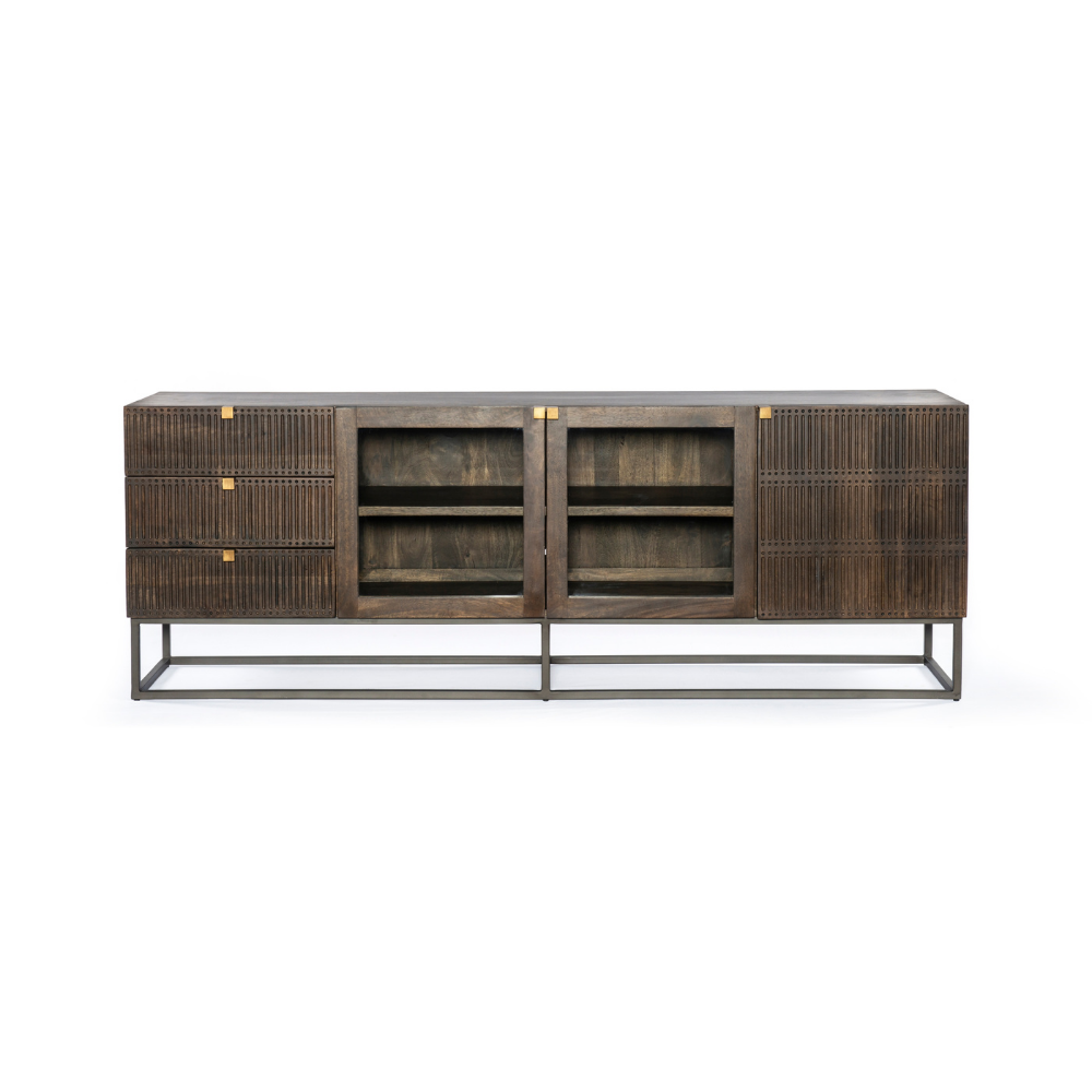 Kelby Media Console Living Room Four Hands   