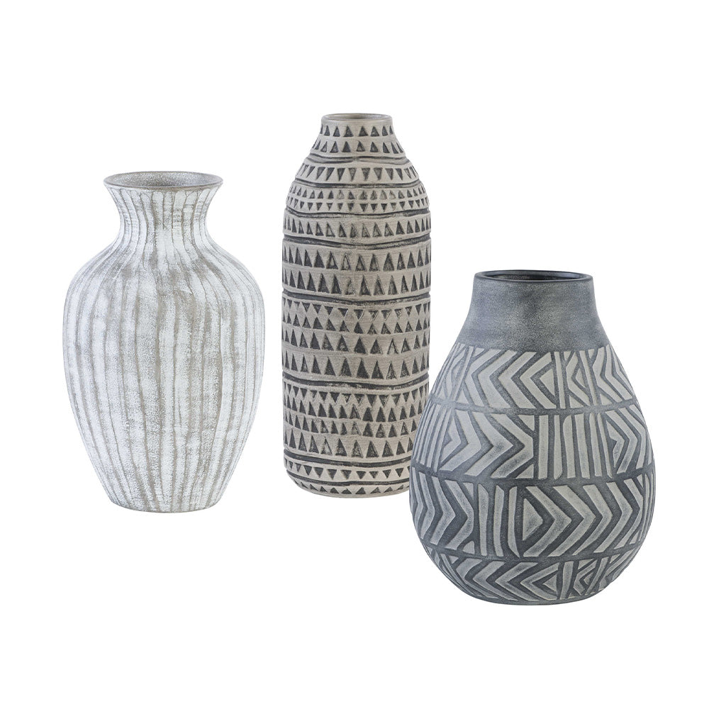 Natchez Vases, Set of 3 Accessories Uttermost   