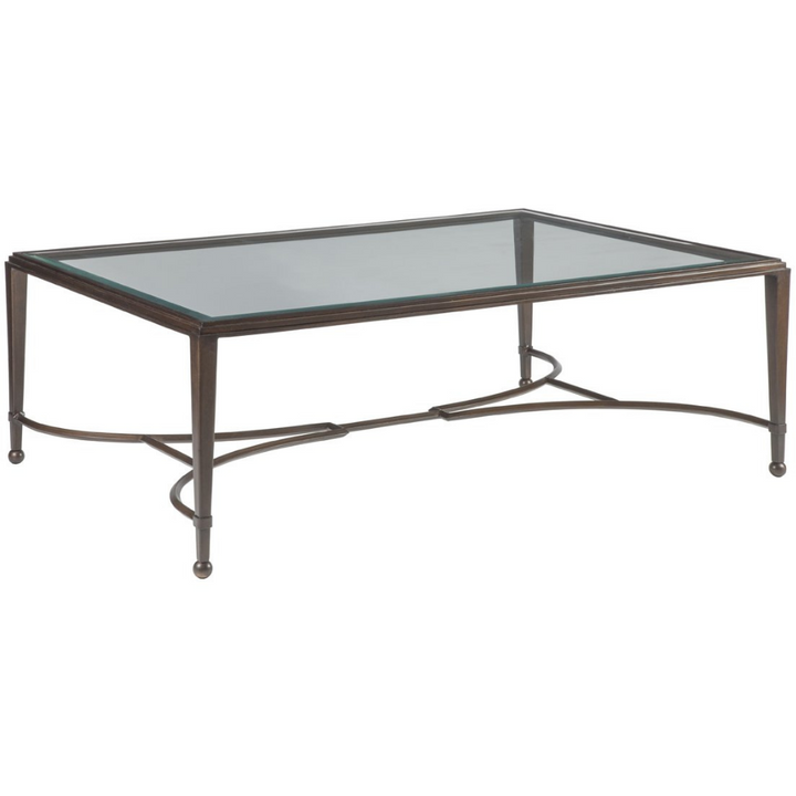 Metal Designs Sangiovese Large Rectangular Cocktail Table Living Room Artistica Home   