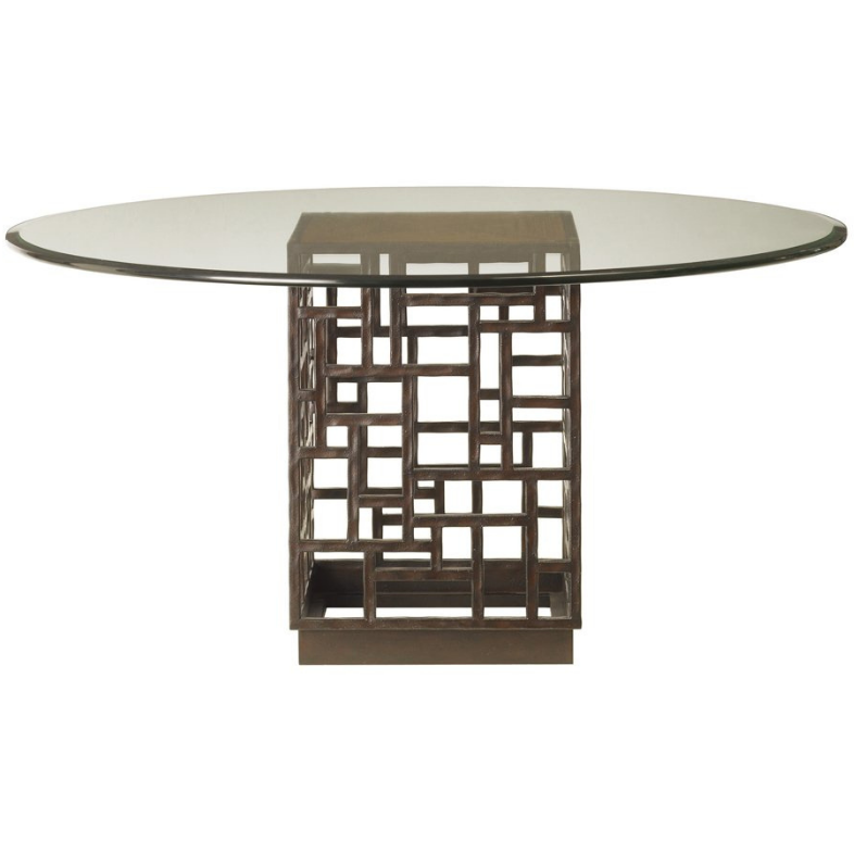 Ocean Club South Sea Dining Table With 60 Inch Glass Top Dining Room Tommy Bahama Home   