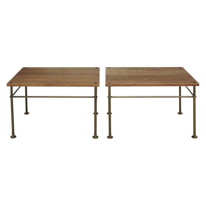 St. Lawrence Metal Bunching Cocktail Table Living Room Stickley   