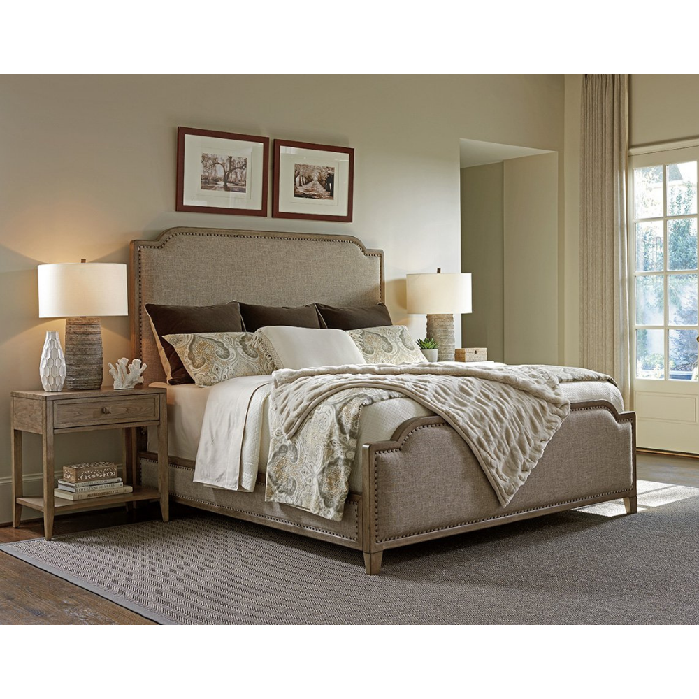 Cypress Point Stone Harbour Upholstered Bed Bedroom Tommy Bahama Home   