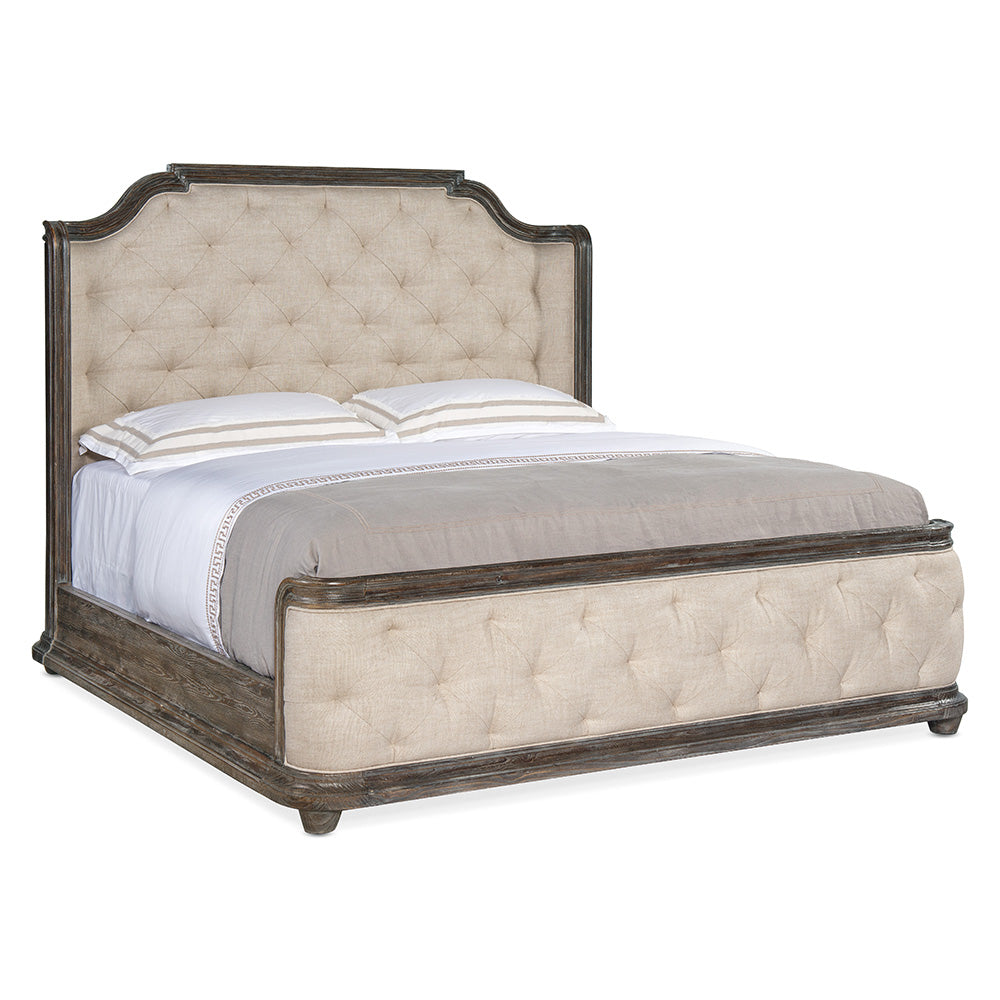 Traditions Upholstered Panel King Bed Bedroom Hooker Furniture   