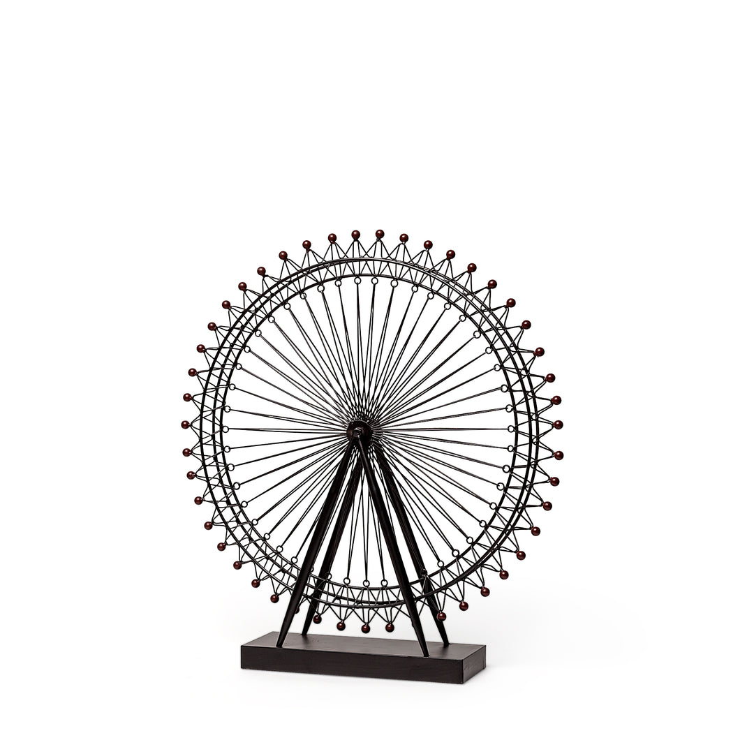 London Eye 3L x 25W Black Metal London Eye Replica Decor Mercana