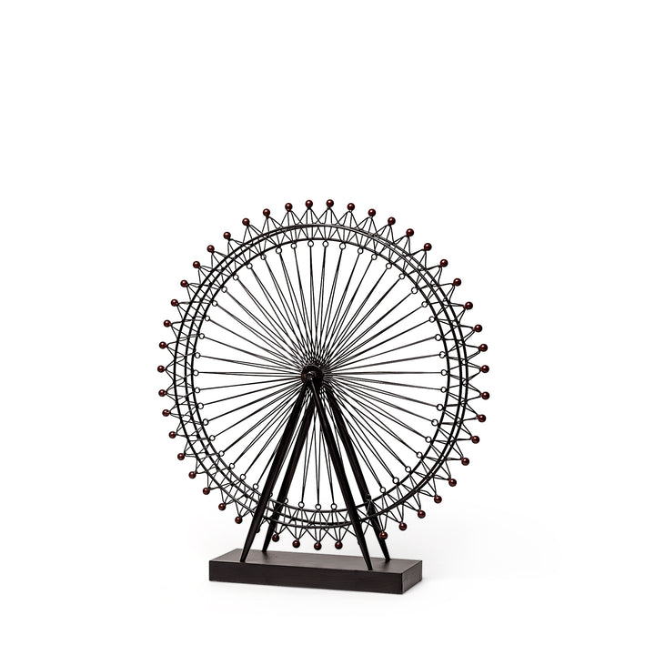 London Eye 3L x 25W Black Metal London Eye Replica Decor Mercana