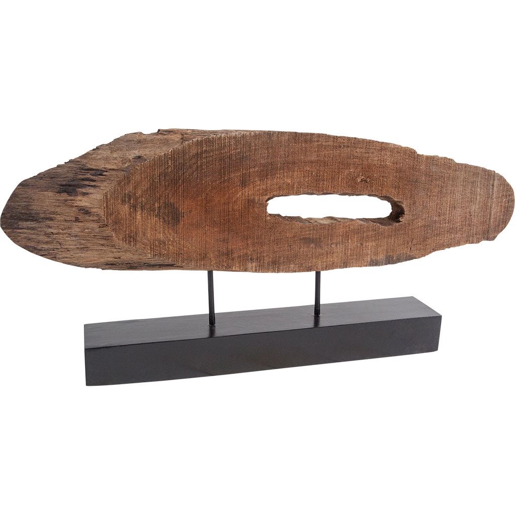 Yeadon I 5L x 34W Brown Shaped Oval Wood Object Decor Mercana