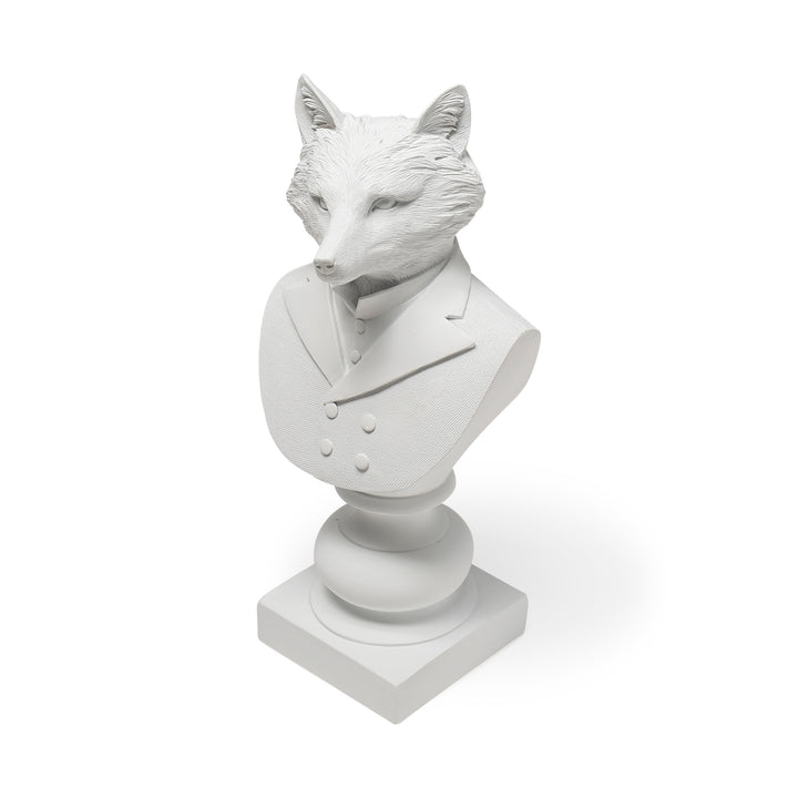 Murray 6L x 5W White Resin Business Fox Decor Mercana