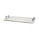 Alfred Natural Wooden Herringbone Rectangular Tray Decor Mercana