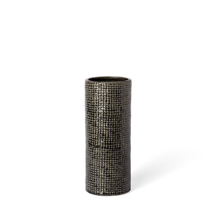 Kona II Medium Black/Gold Ceramic Vase Decor Mercana