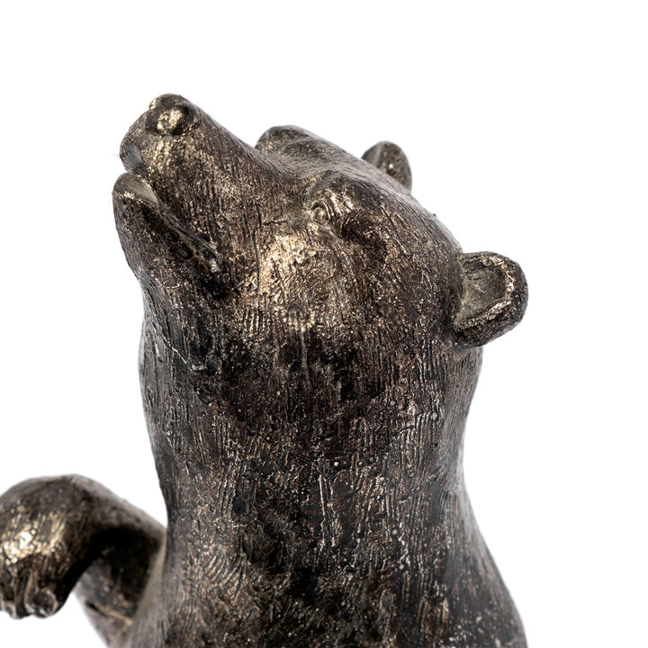 Sleuth (Set of 2) 9L x 8W Grizzly Bear Bookends Decor Mercana