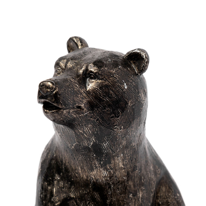 Sleuth (Set of 2) 9L x 8W Grizzly Bear Bookends Decor Mercana