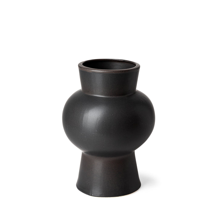 Laforge II Black Ceramic Vase Decor Mercana