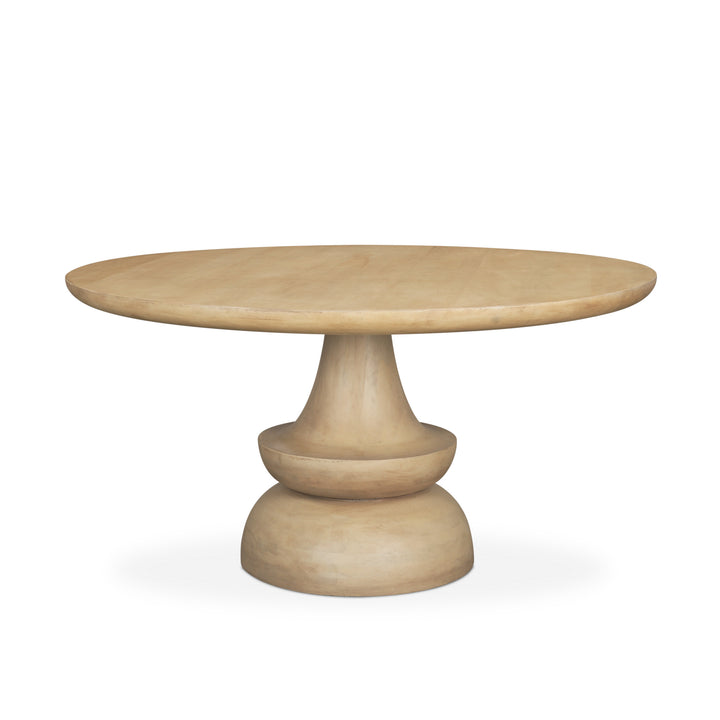 Crossman 60" Round Blonde Solid Wood & Base Dining Table Dining Room Mercana