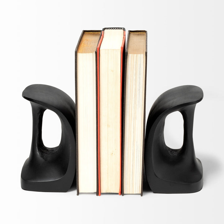 Last Cobbler's (Set of 2) 8L x 6W Black Shoemaker Tool Bookends Decor Mercana